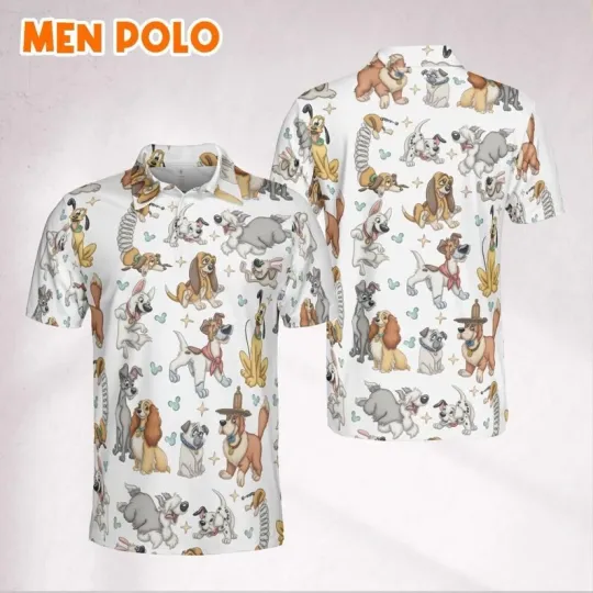 Discover Never Too Old For Cartoon Dogs Gift For Fan Dog Lovers Polo Shirt