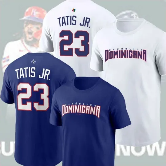 Discover Tatis Jr. #23 Dominican Republic Team 2026 World Baseball Classic T-Shirt