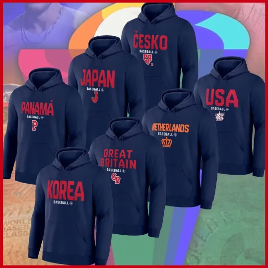 Discover All Baseball 2026 World Baseball Classic Logo Hoodie Reprint Gildan For Fans