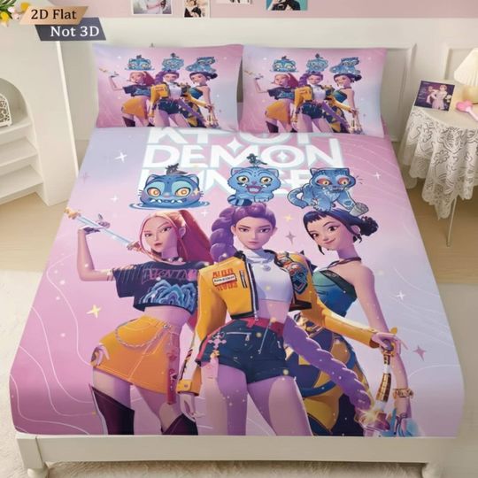 Discover K-Pop Demon Hunters Bed Sheet Set