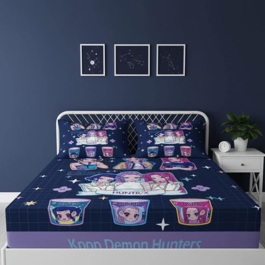 Discover K-Pop Demon Hunters Anime Bedding Set