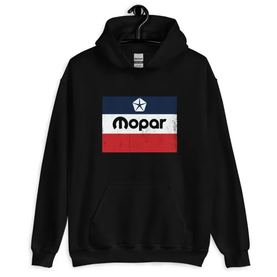 Discover Mopar-Inspired Classic Distressed Logo Unisex Heavy Blend Hoodie