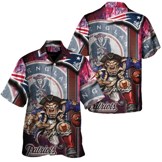 Discover New England team Patriot hawaiian shirt,Tropical Game, Hibiscus flower