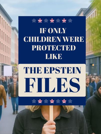 Discover The Epstein Files Protest Sign, Anti-Trump, No Kings In America, Protect Democracy, Anti Fascis