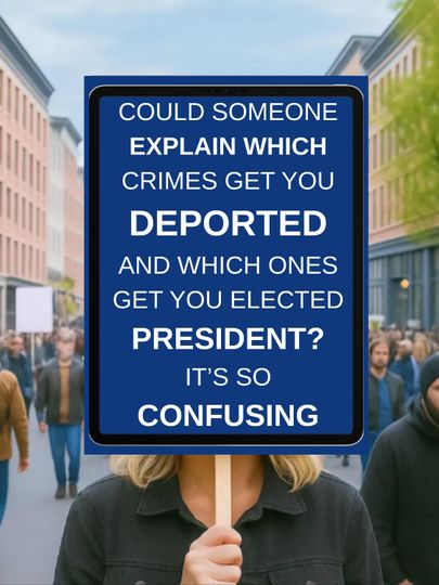 Discover Which Crimes Get You Deported Political Protest Sign, Anti Trump Signs,Political Sign, Trump Protest Signs,Anti Trump Protest Sign