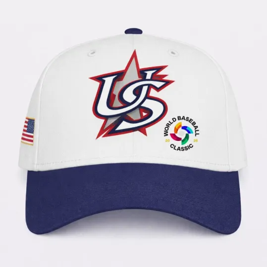 Discover 2026 World Baseball Classic USA Team Classic Cap - Print Hat, One Size