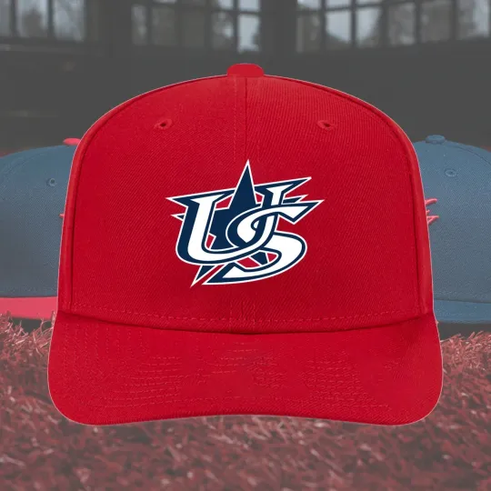 Discover Red USA Team Baseball Classic 2026 Hat - Print Hat, One Size For Fans