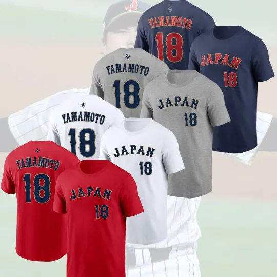 Discover Yoshiinobu #18 Yamam0to Japan Team 2026 Name & Number Player Gift Fans