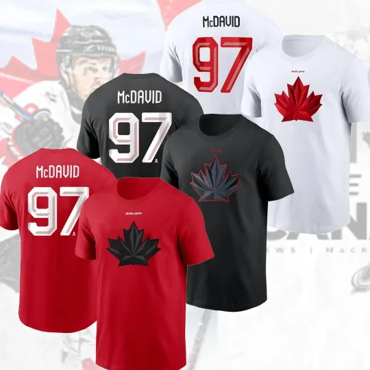 Discover Connor #97 McDaviid Hockey Canada 2026 Name & Number Player Gift For Fan
