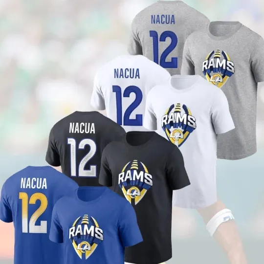 Discover 🔥 HOT! Nacua #12 Perform Name & Number Player Gift For Los Angeles Fans