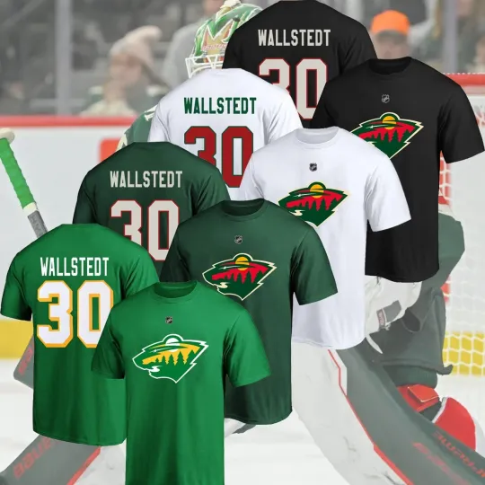 Discover NEW! Welcome Jesper #30 Wallstedt Minnesota Name & Number Players Gift Fan S-5XL