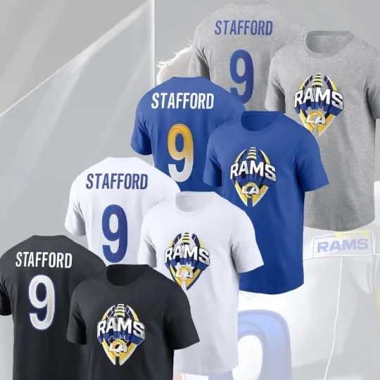 Matthew #9 Stafford Perform Name & Number Player Gift For Los Angeles Fan