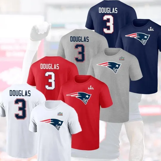Discover DeMario #3 Douglas Finals Champs Name and Number Gift For New England Fan
