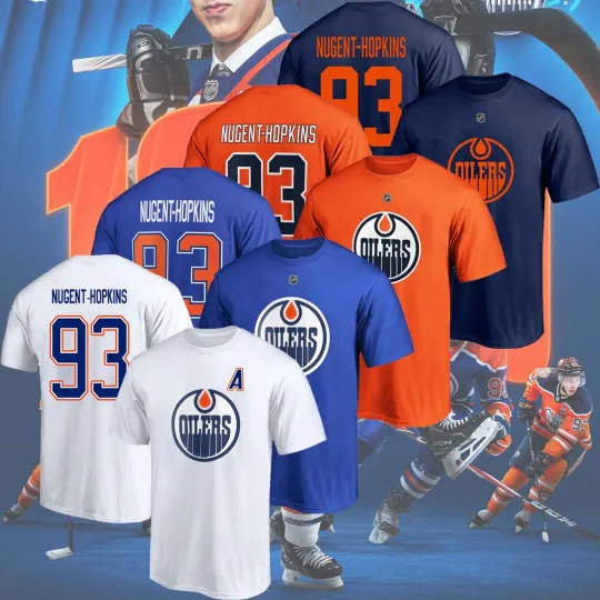 Discover Ryan Nugent #93 Hopkins Name And Number Player Gift For Edmonton Fan