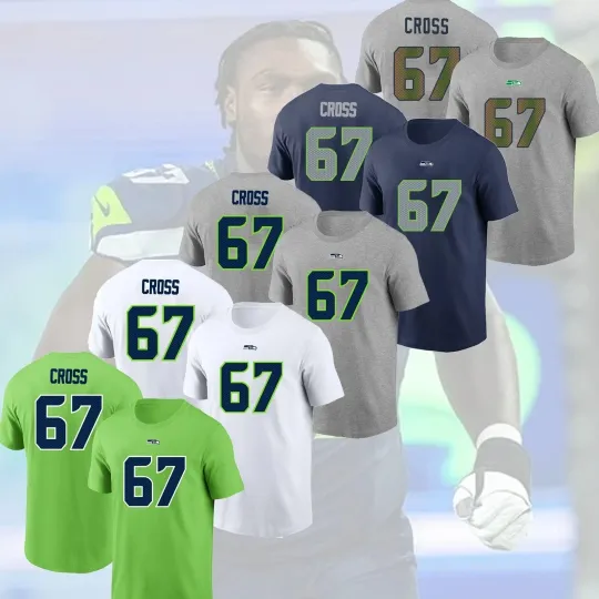Discover Charles #67 Cross Seattle Sea.hawk Name & Number Player Fan Gifts