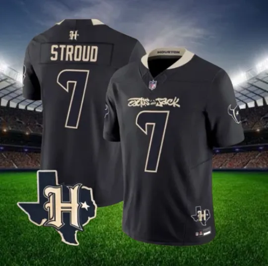 Discover C.J. Stroud #7 Texans Black Cactus Jack Vapor Limited Jersey