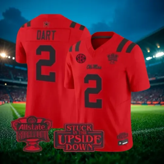 Discover Jaxson Dart #2 Rebels Red Stranger Things Edition 2025 Jersey