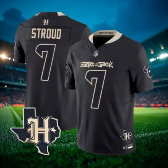 Discover C.J. Stroud #7 Texans Black Cactus Jack Vapor Limited Jersey