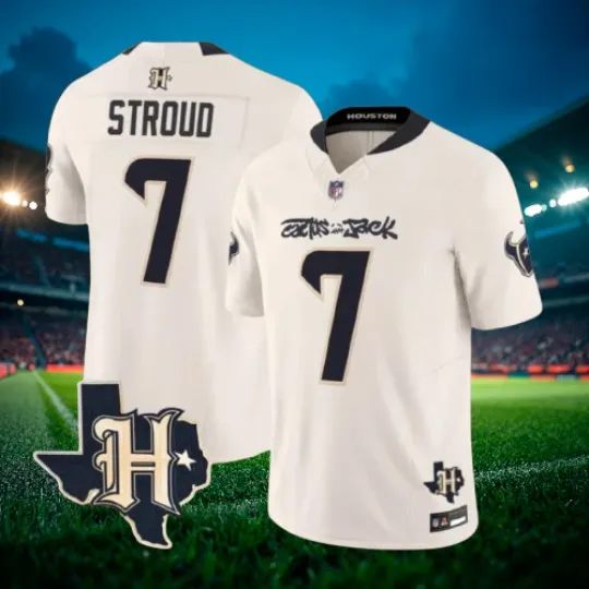 Discover C.J. Stroud #7 Texans Cream Cactus Jack Vapor Limited Jersey