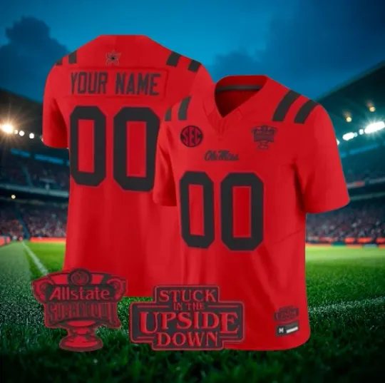 Discover Custom Rebels Red Stranger Things Edition 2025 Jersey