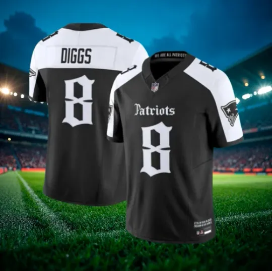 Discover Stefon Diggs #10 Patriots "Gothic Revolution Edition" Jersey