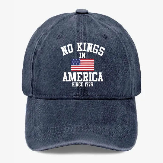 Discover No Kings In America Since 1776 Hat Patriotic USA Flag Baseball Cap