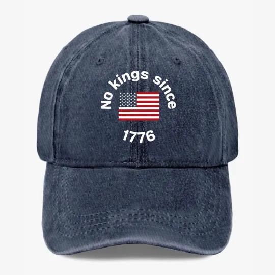 Discover No Kings Since 1776 Hat Patriotic USA Freedom American Flag Baseball Cap