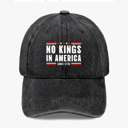 Discover NO KINGS IN AMERICA Since 1776 Patriotic Baseball Cap Vintage Hat Freedom USA