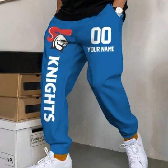 Discover Newcastle Knights Custom Name And Number Long Pants Joggers Gift For Fans