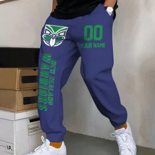 Discover New Zealand Warriors Custom Name And Number Long Pants Joggers