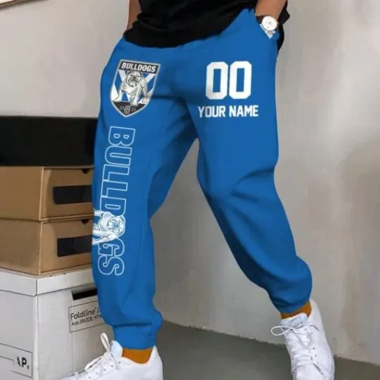 Discover Canterbury-Bankstown Bulldogs Custom Name And Number Long Pants Joggers