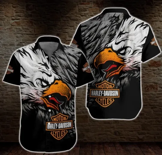 Discover Harley Motor Racing Davidson Casual Button Down Shirt