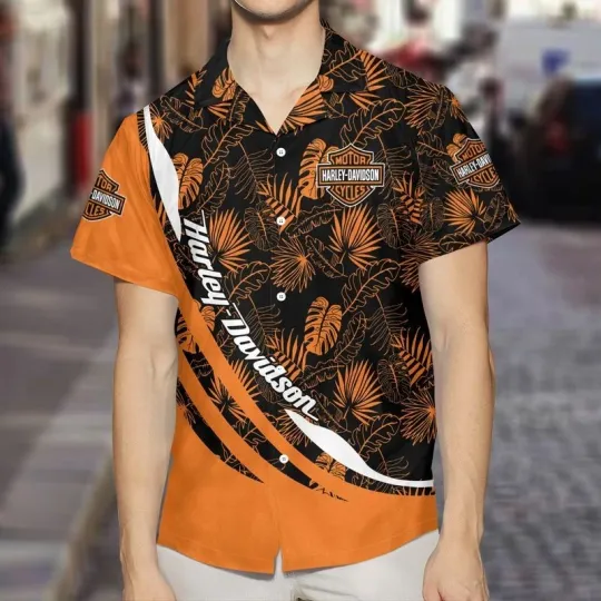 Discover Harley Racing Davidson Casual Button Down Shirt