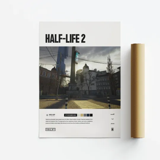 Half-Life 2 2004 Video Game Art Poster Vertical Print