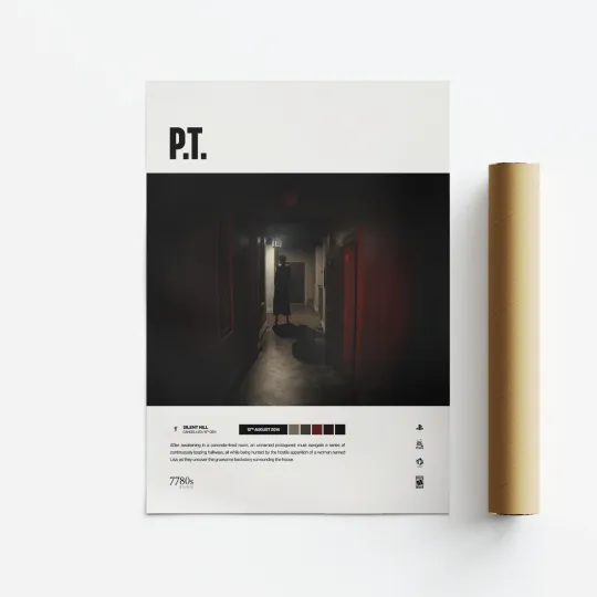 Discover P.T. 2014 Video Game Art Poster Vertical Print