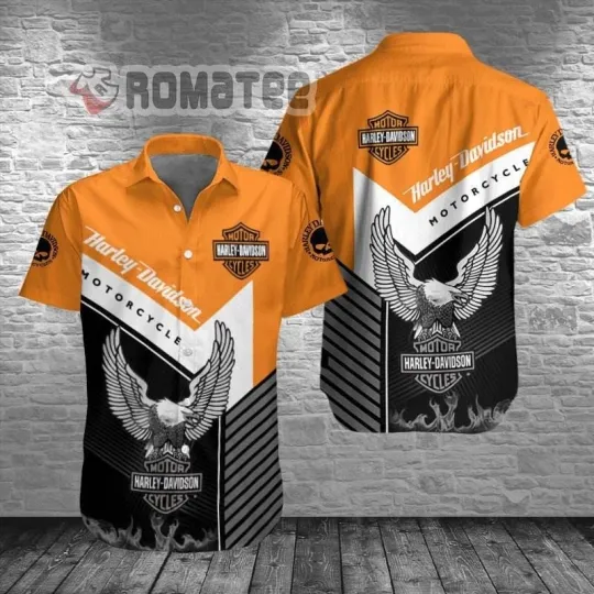 Discover Harley Racing Davidson Casual Button Down Shirt