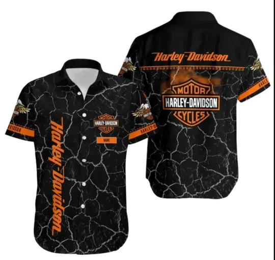 Discover Harley Motor Racing Davidson Casual Button Down Shirt