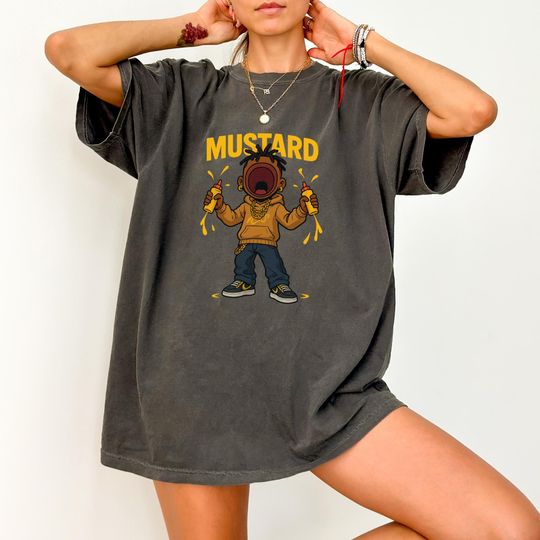 Discover Funny Mustard Meme T-Shirt: Kendrick Lamar Hip-Hop Tee