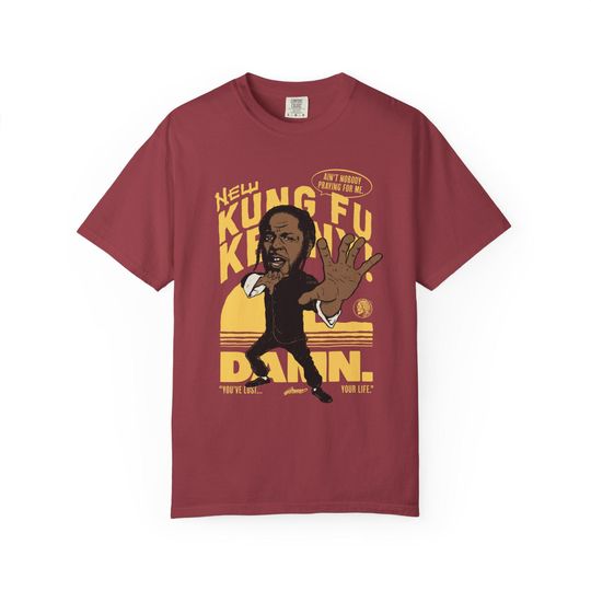 Discover Kung Fu Kenny Design, Unisex Comfort Colors Tee, Design by Philly Artist Brunofsky