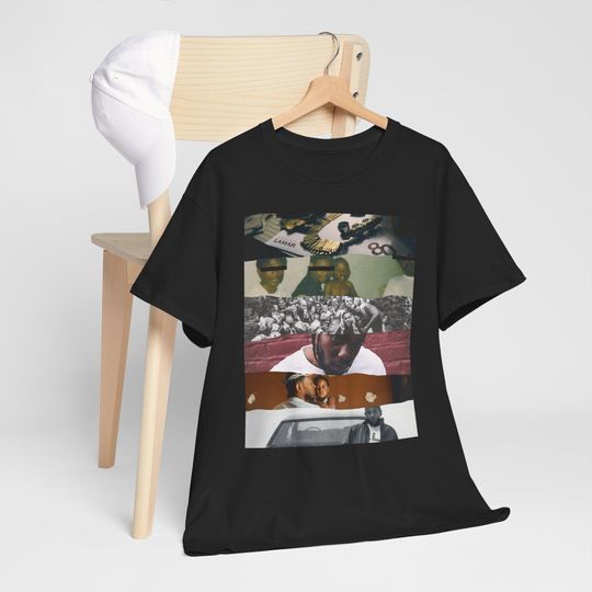 Discover Kendrick Lamar Album Collage T-Shirt: Concert Merch Gift