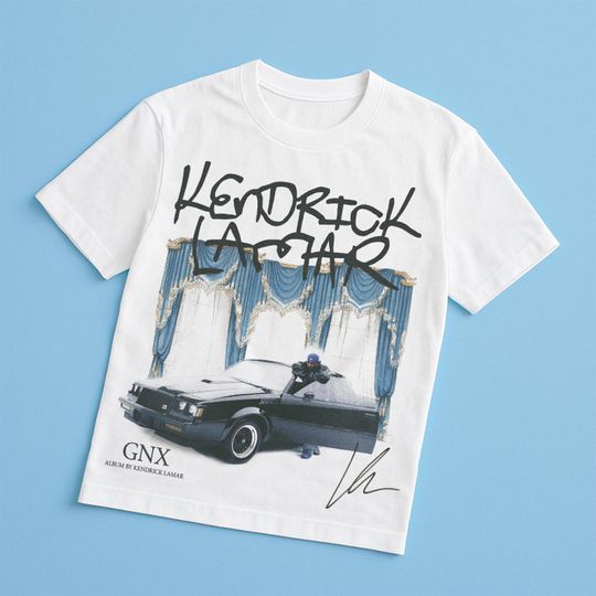 Discover Kendrick Lamar Buick "GNX" Graphic Tee, Drake, Future, Young Thug, Metro Boomin, To Pimp A Butterfly, Euphoria, Mr Morale, Rap Shirt