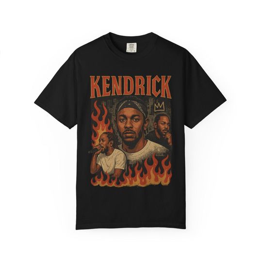 Discover Kendrick Lamar Graphic Band T-Shirt, Hip Hop Fashion Tee, Vintage Style Apparel, Music Lover Gift, Streetwear Top, Kendrick Lamar Merch