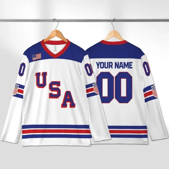 Discover Custom 2026 USA Hockey AOP Gift, Personalization USA Hockey For Fans