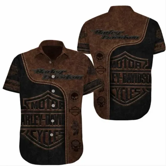 Discover Harley Motor Racing Davidson Casual Button Down Shirt