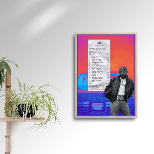 Discover Kendrick Lamar GNX Album Receipt Poster