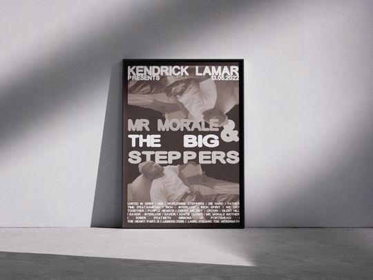 Discover Kendrick Lamar Mr. Morale Poster | Minimalist Hip Hop Art (Digital Download)
