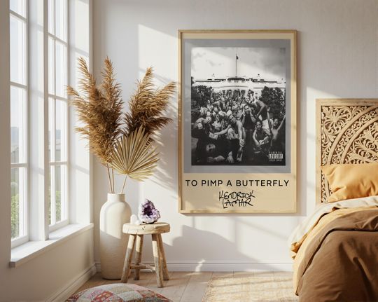 Discover Kendrick Lamar Poster | To Pimp a Butterfly Poster | Rap Music Poster | Album Cover Poster | Music Poster Gift | Wall Decor | 4 Color