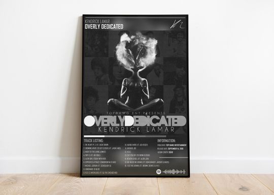 Discover Kendrick Lamar - Overly Dedicated Album Cover Poster - Music Print
