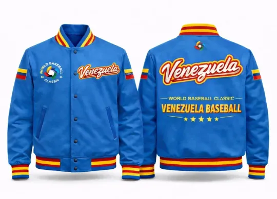 Discover 2026 World Baseball Classic Venezuela Team Baseball Jacket - S to 5XL