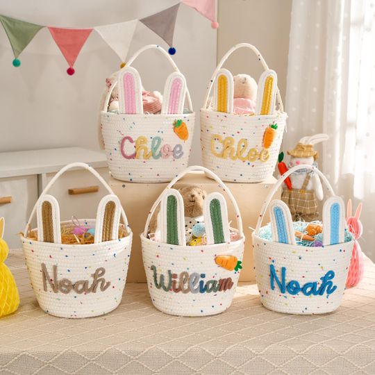 Custom Easter Basket | Storage Basket | Option Icons